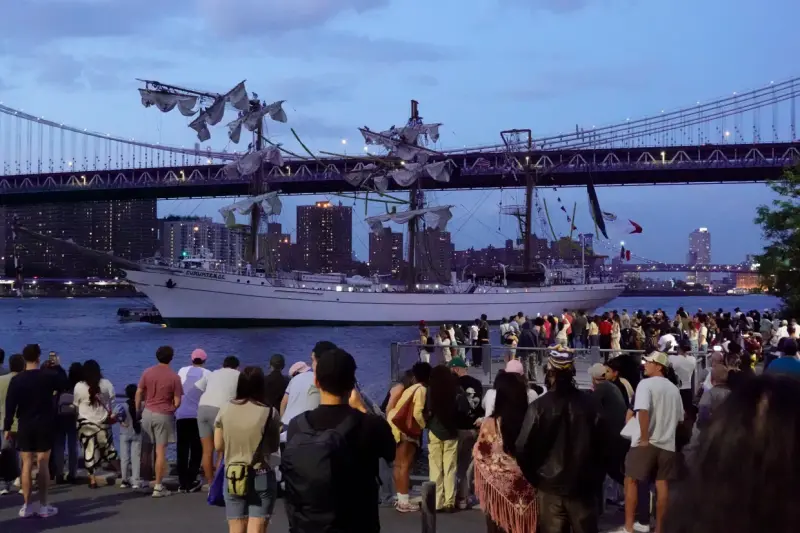 Tall Ship At Evening