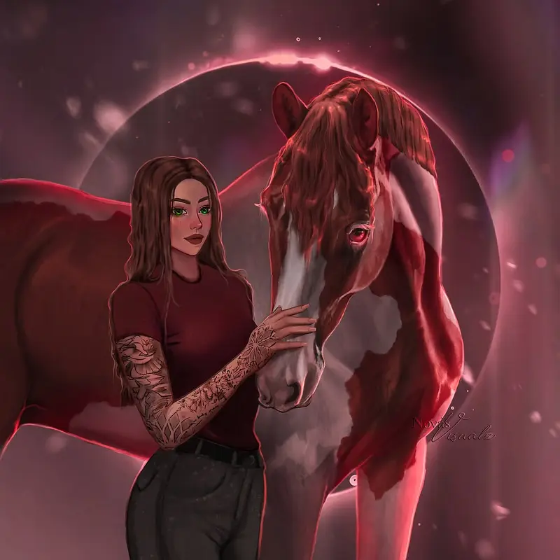 Tattooed Woman With Horse