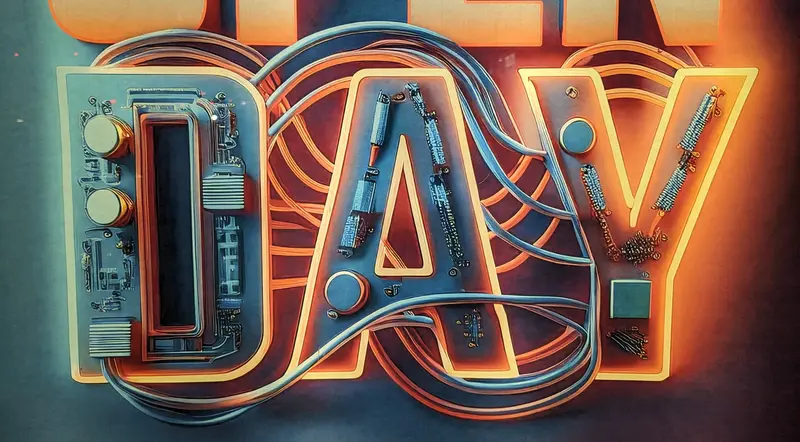 Tech-themed Letter Artwork