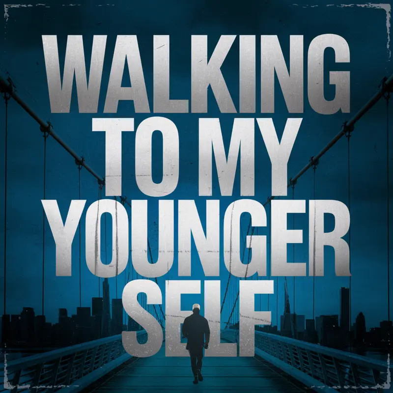 Text Over City Bridge Silhouette