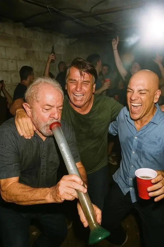 Three Men At A Party