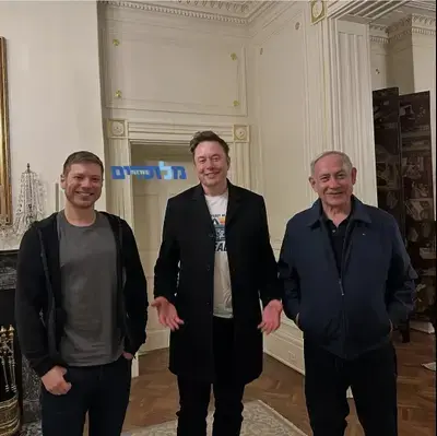 Three Men In Ornate Room