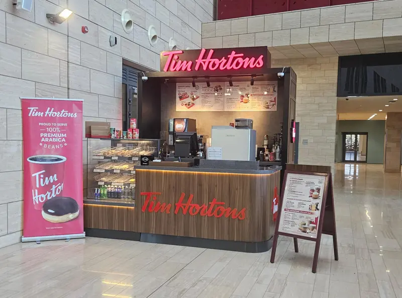 Tim Hortons Kiosk In Lobby