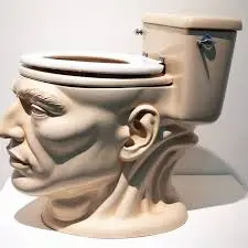 Toilet Head Sculpture Art