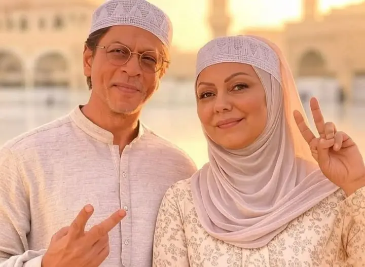 Traditional Attire Peace Sign Duo