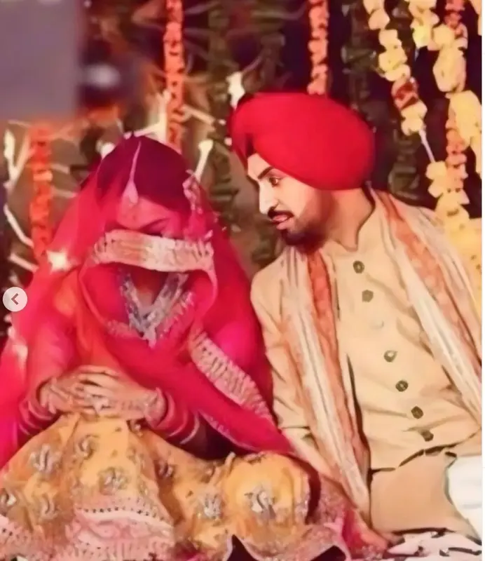 Traditional Wedding Couple Scene