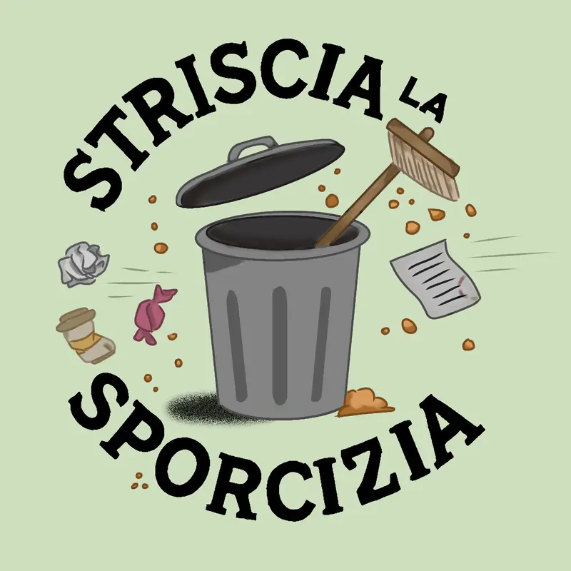 Trash Can With Floating Garbage