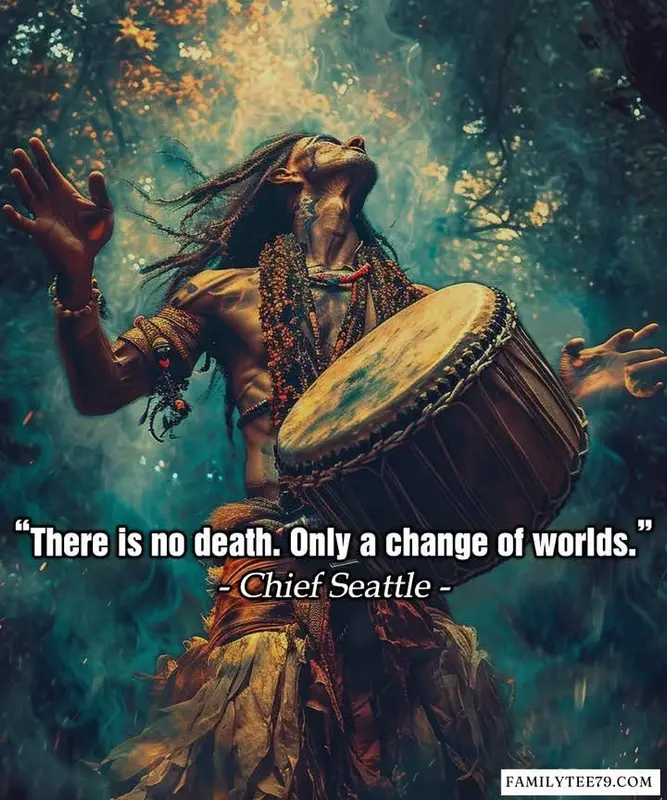 Tribal Drummer In Nature