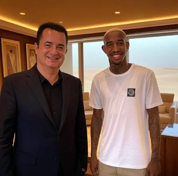 Two Men Posing Indoors