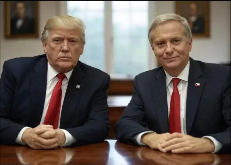 Two Men Sitting At Table