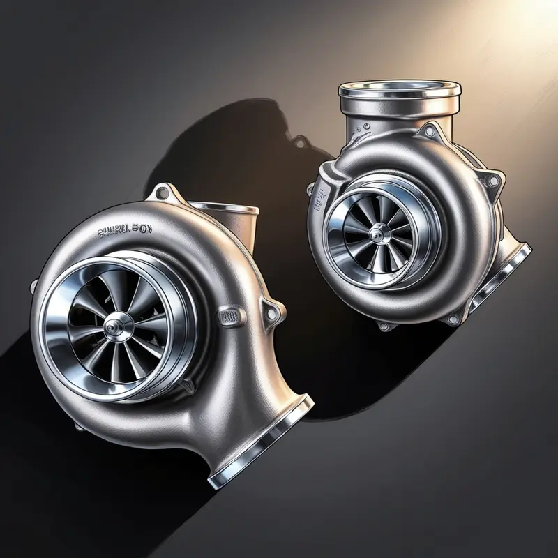 Two Reflective Turbochargers