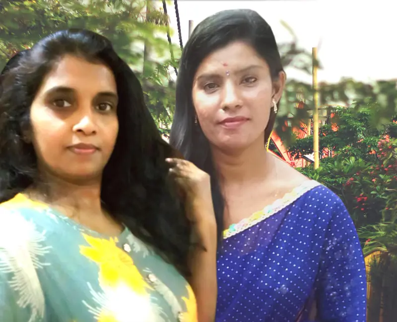 Two Women In Outdoor Setting