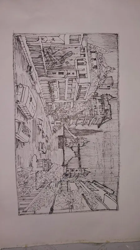 Urban Street Sketch Perspective