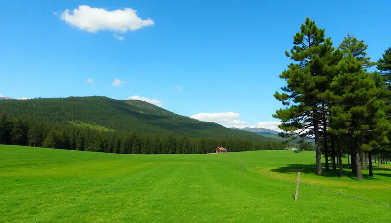 Vibrant Mountain Meadow Landscape