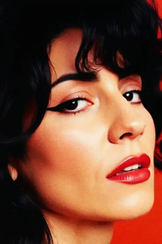 Vibrant Portrait With Red Lipstick