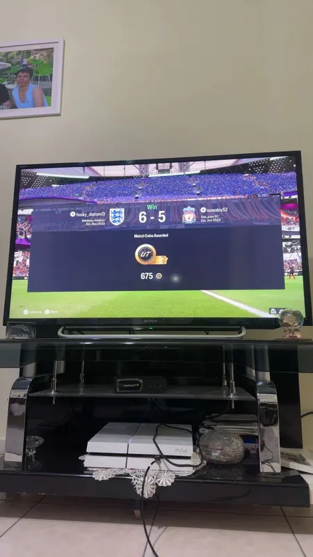 Video Game Match Result Screen