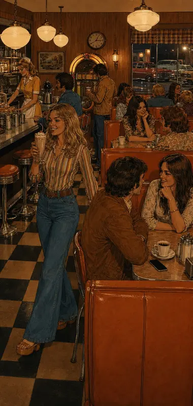 Vintage Diner Social Gathering