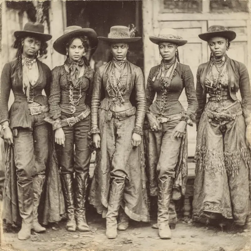 Vintage Photo Of Western Women