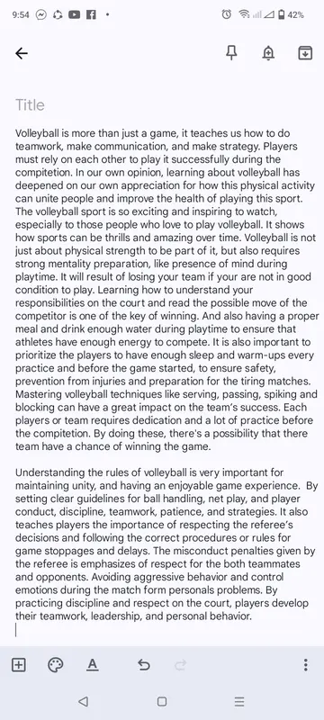 Volleyball's Educational Impact
