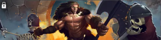 Warrior Confronts Skeleton Soldier