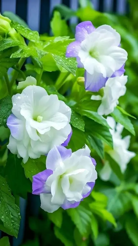 White And Purple Flowers