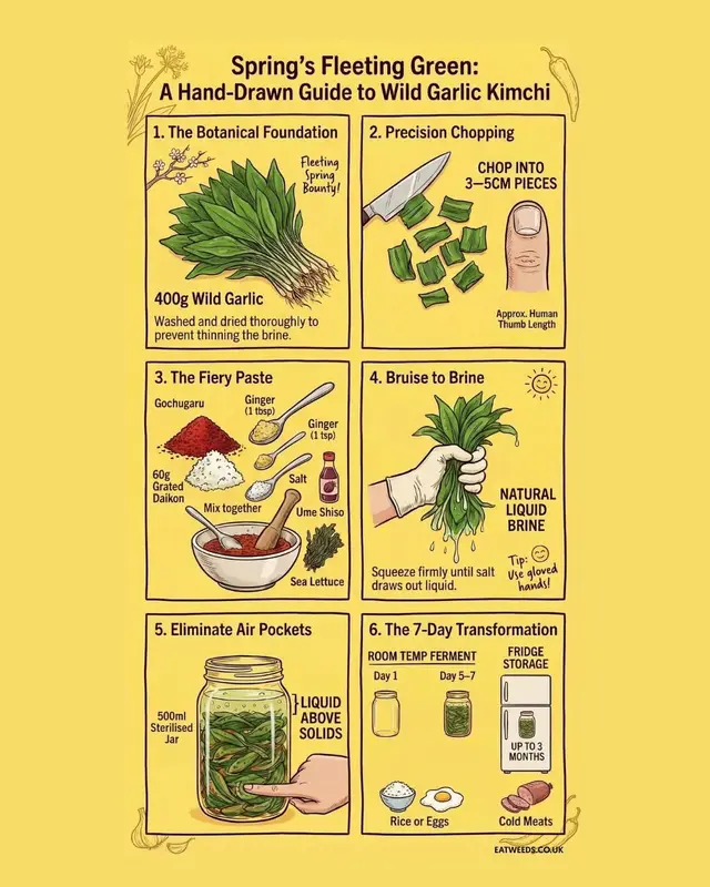 Wild Garlic Kimchi Preparation Guide