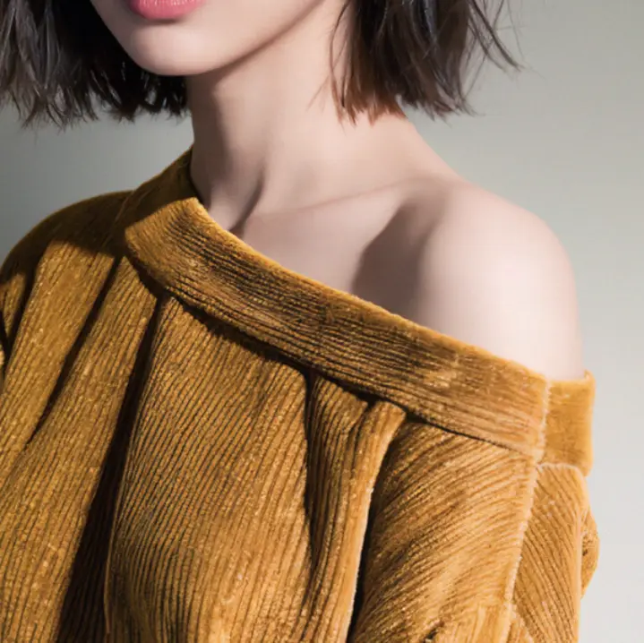 Woman In Brown Off-shoulder