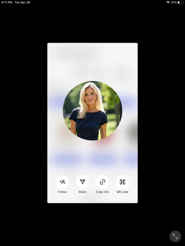 Woman In Circular AI Image