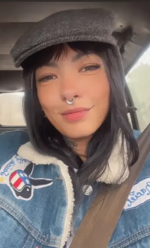 Woman In Denim Jacket