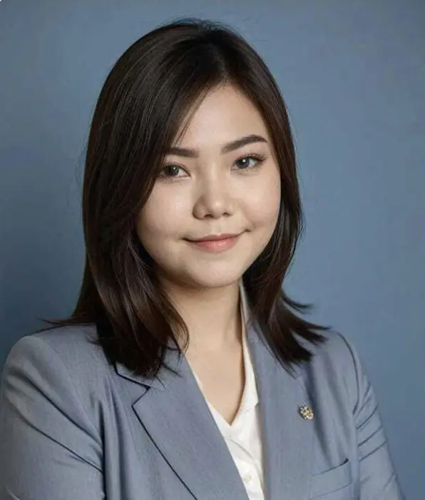 Woman In Gray Blazer