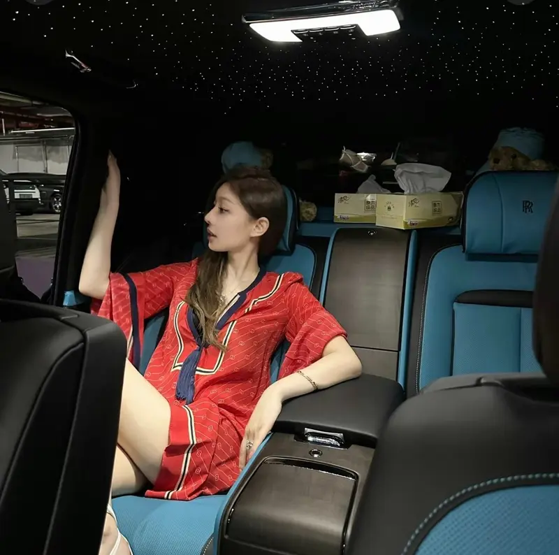 Woman In Luxury Car Interior