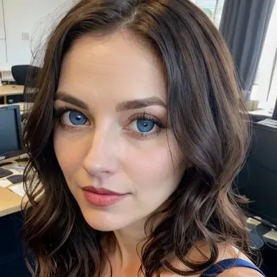 Woman In Office Portrait