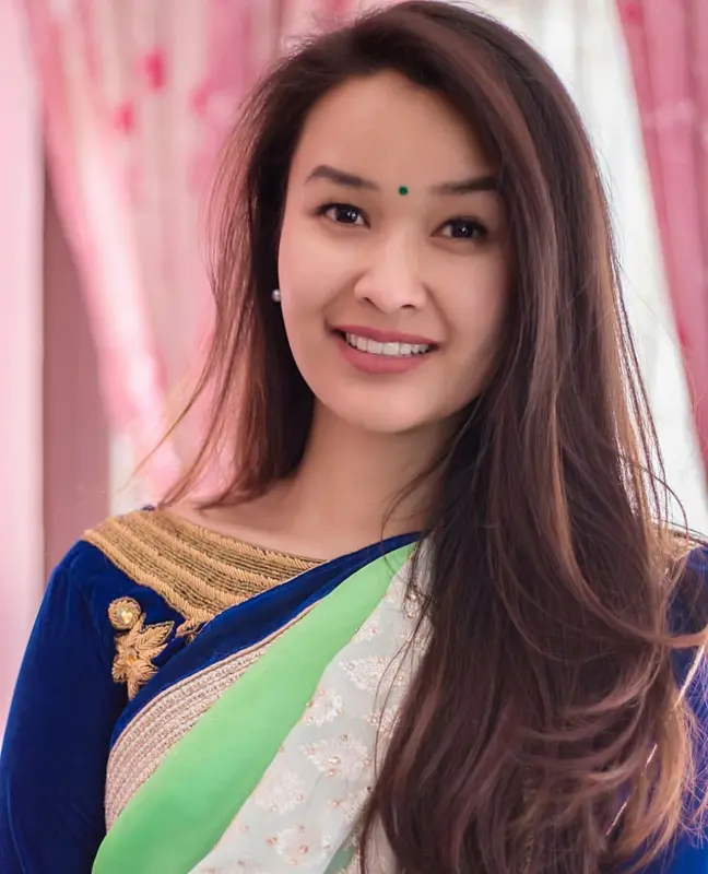 Woman In Traditional Sari