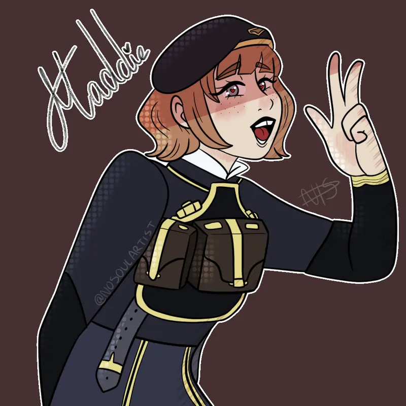 Woman Military-style Illustration