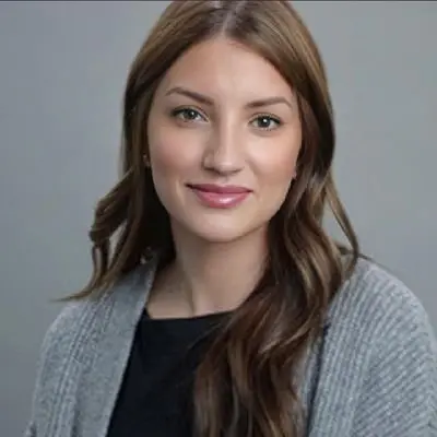 Woman Portrait In Grey Sweater
