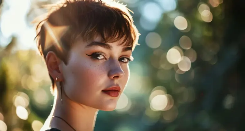 Woman Portrait With Bokeh