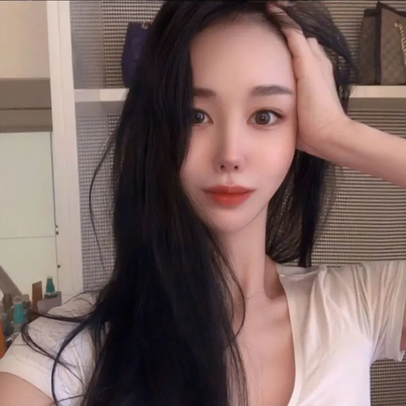 Woman Posing, Dark Hair