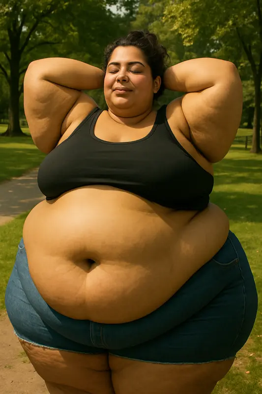 Woman Relaxing In The Park