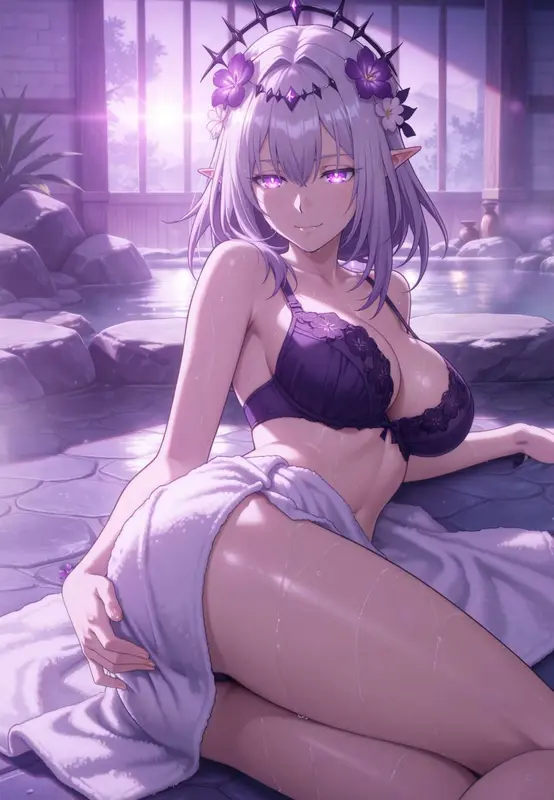 Woman Resting By Water