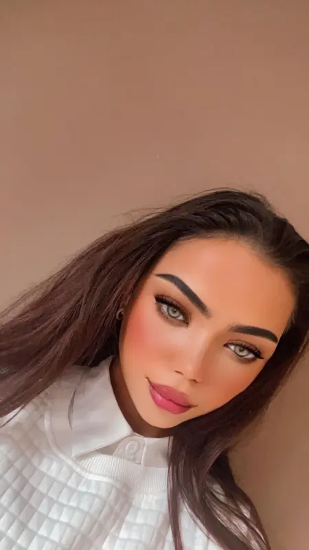 Woman With Expressive Makeup