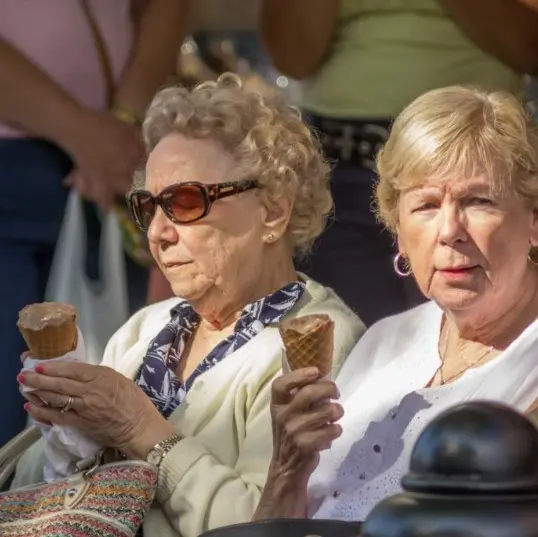 Women Enjoying Ice Cream