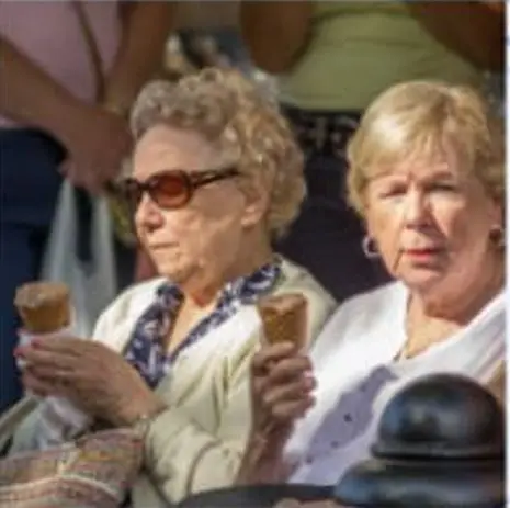 Women Enjoying Ice Cream Cones