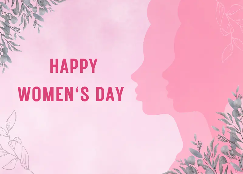 Women's Day Pink Silhouettes