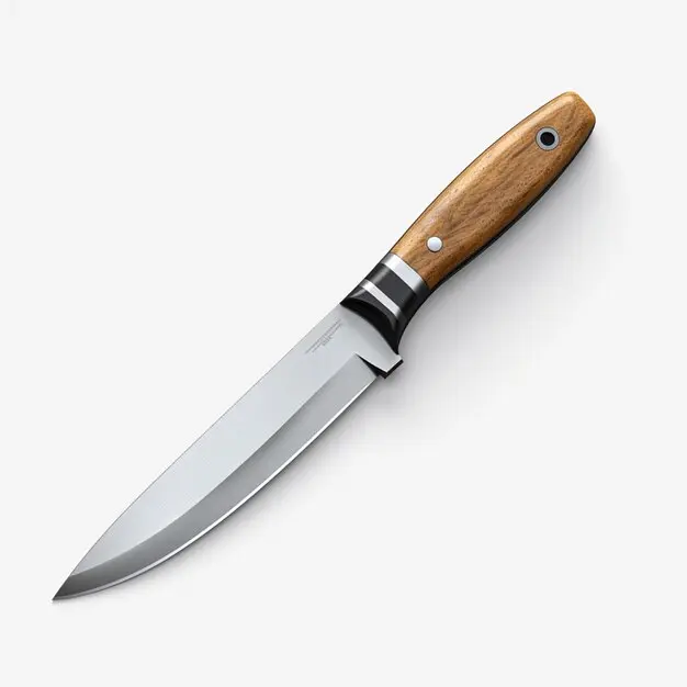 Wooden Handled Kitchen Knife