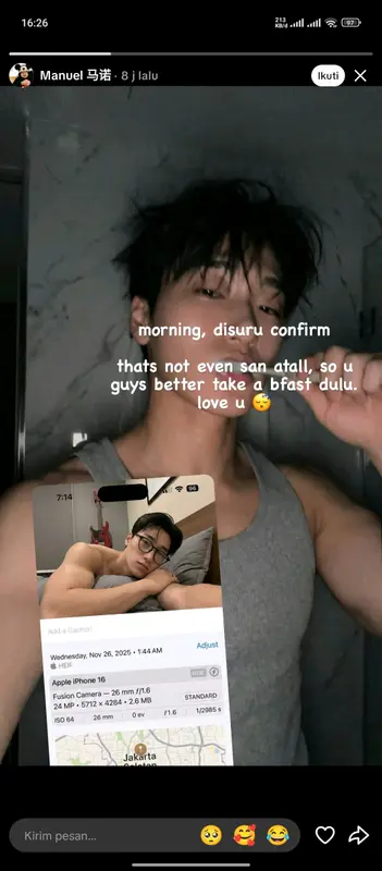 Young Person's Morning Selfie