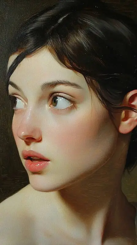 Young Woman Portrait, AI Generated