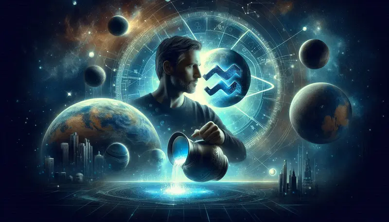 Zodiac Themed Cosmic Scene