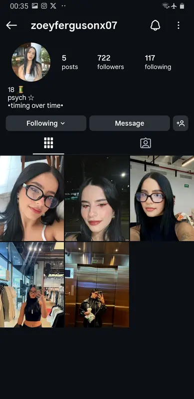 Zoeyfergusonx07 Instagram Profile Selfies