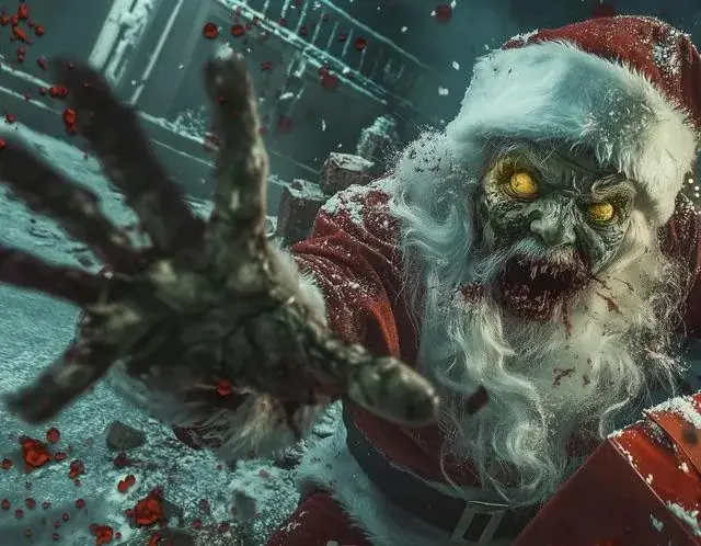 Zombie Santa Reaching Out