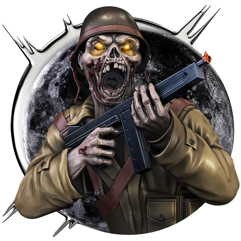 Zombie Soldier With Firearm